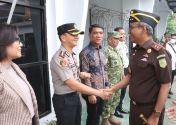 Dukung Sinergi Lintas Sektoral, Kapolres Simalungun Hadiri Silaturahmi Forkopimda Bersama Kajati Sumut.