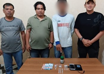 Operasi Sarang Narkoba, Polsek Dolok Batu Nanggar Ringkus Warga Bahung Huluan, Sita Sabu 3,55 Gram.