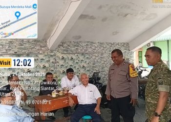 Melalui Sambang, Bhabinkamtibmas Polsek Siantar Barat Sampaikan Himbauan Waspada Kebakaran.