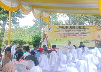 Wakil Ketua DPRD Siantar Ir. Daud Simanjuntak, MM Sosialisasikan Perda Insentif Tenaga Pendidik Nonformal Keagamaan di Pematangsiantar.