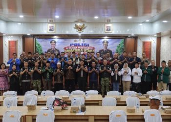 Polres Pematangsiantar & Forkopimda Ikuti Zoom Meeting Kunker Kapolri di Wilkum Polda Sumut dan Deklarasi Serentak Menolak Narkoba.