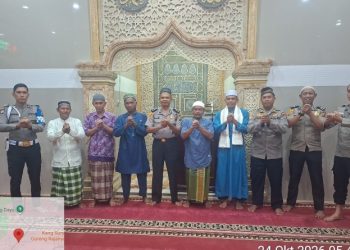 Polres Pematangsiantar Perkuat Kedekatan Dengan Masyarakat Melalui Jumat Keliling di Masjid Al Hilal.