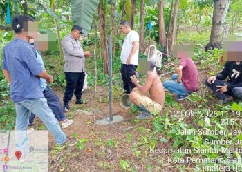 Polsek Siantar Martoba Cek TKP Dugaan Pengancaman di Jalan Medan.