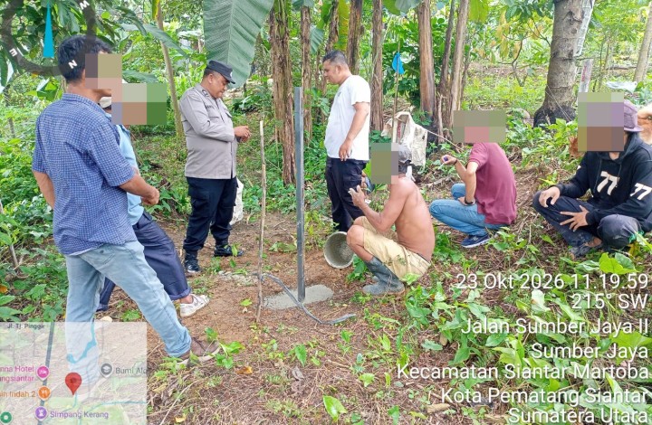 Polsek Siantar Martoba Cek TKP Dugaan Pengancaman di Jalan Medan.