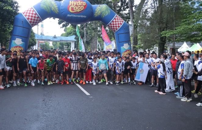 Ribuan Peserta Antusias Meriahkan Fun Run KNPI Pematangsiantar, Ini Pesan Wali Kota.