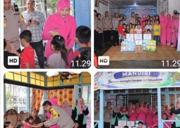 HKGB Ke - 74, Polres Pematangsiantar Bersama Bhayangkari Cabang Melaksanakan Bakti Sosial.