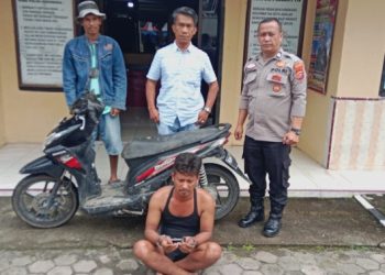 Gerak Cepat Warga & Polsek Panei Tongah, Pelaku Pencurian Sepeda Motor Diringkus di Tengah Malam.